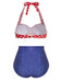 Costumi bikini scollo all'americana e pois retrò anni '50
