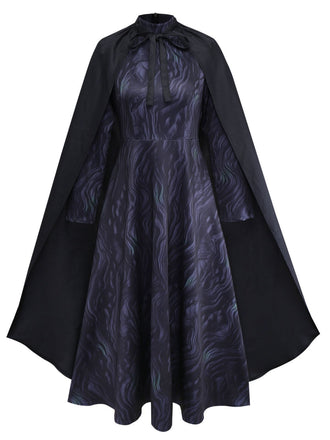 Set mantelli della strega cattiva Elphaba Halloween anni '40