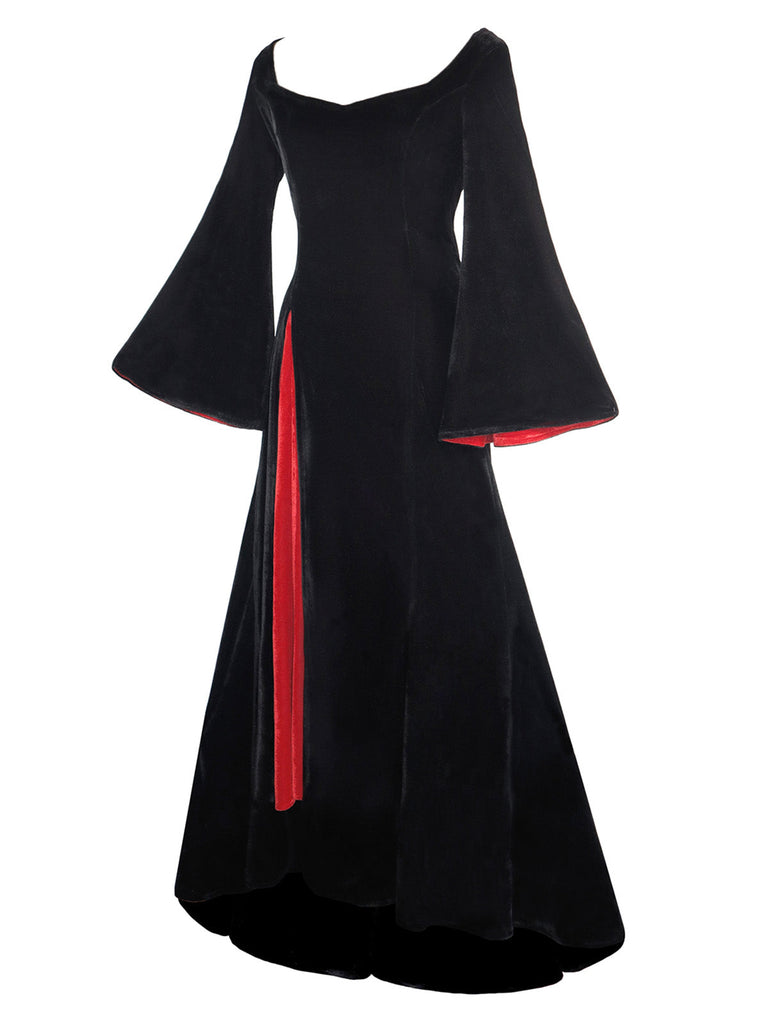 Abito in velluto stile Mercoledì Addams anni '30