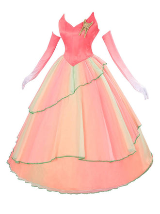 2PCS Top e gonna Glinda della strega cattiva rosa anni '70