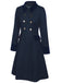 Cappotto con bottoni verde scuro anni '40