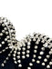 Corsetto punk con rivetti metallici in raso rock anni '80