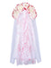 Velo in tulle per sposa fantasma con rosa di sangue