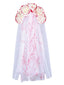 Velo in tulle per sposa fantasma con rosa di sangue