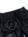 Pantaloni bootcut in velluto con stampa punk anni '80