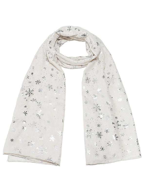 Sciarpa in lana cashmere con ricamo in beige | ® IT Sciarpa in lana cashmere con ricamo in beige | ® IT