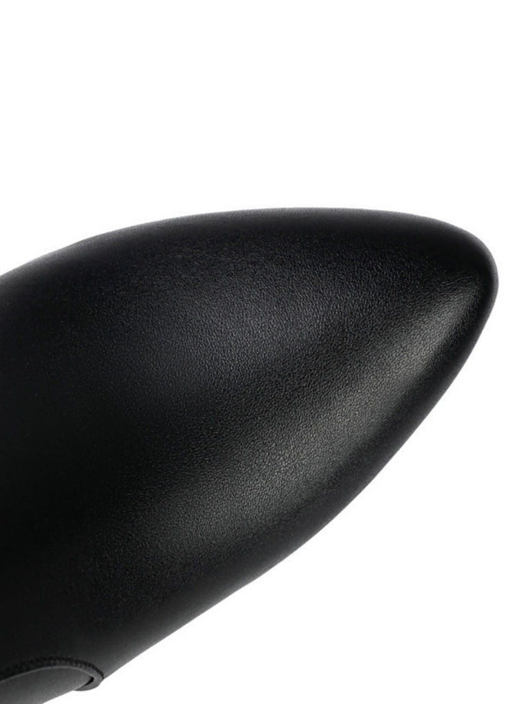 Stivaletti alla caviglia con frange e punta metallizzata stile discoteca