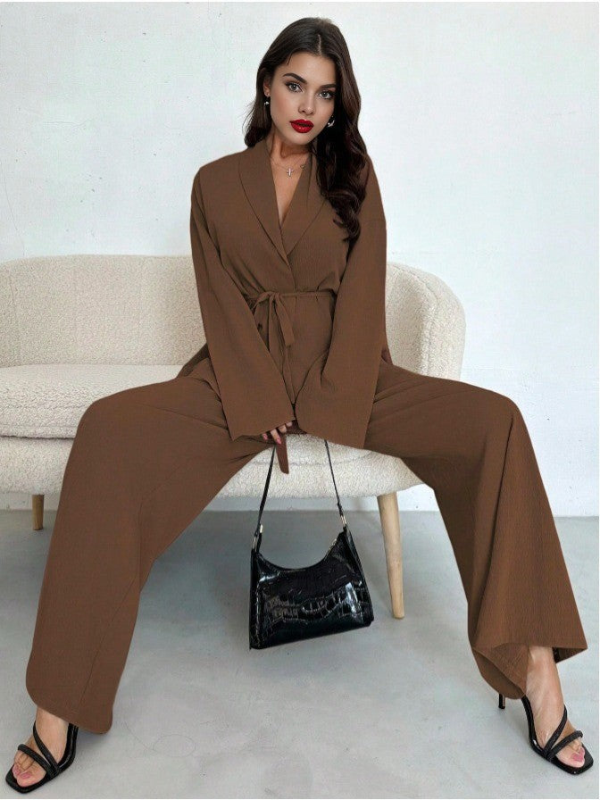 2PCS Completo blazer e pantaloni con lacci anni '60