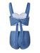 Set Bikini plaid spalline retrò blu anni '50