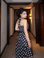 Abito cintura e pois a contrasto anni '50