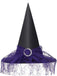 Cappello da strega a punta patchwork in rete Halloween