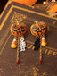 Orecchini in lega a forma di teschio di zucca Halloween