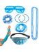 Set di accessori colorati per costumi retrò anni '80