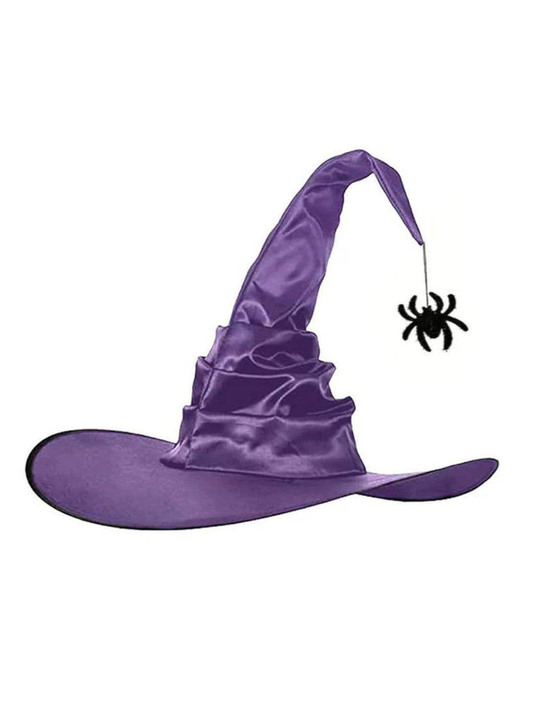 Cappello da strega in raso a forma di ragno Halloween