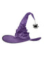 Cappello da strega in raso a forma di ragno Halloween