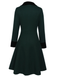 Cappotto con bottoni verde scuro anni '40