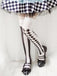 Calze a righe con diamanti stile clown gotico