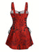 [Taglie forti] Abito floreale a rose steampunk anni '70
