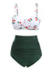 2PCS Set bikini con spalline a ciliegia anni '50