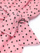 Tuta lunga monospalla a pois rosa anni '30