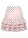 [Prevendita] 2PCS Top in maglia rose arricciate e gonna a pois rosso anni '50