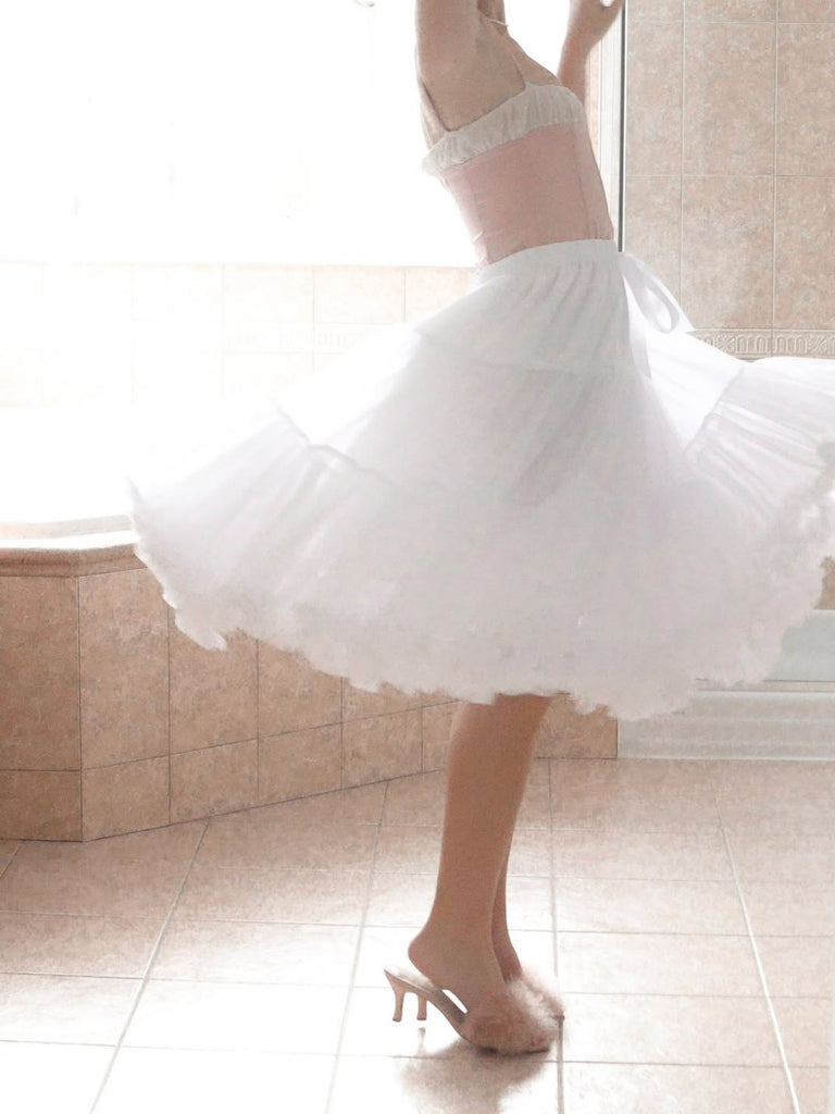 Sottogonna sottogonna con ruches anni '50