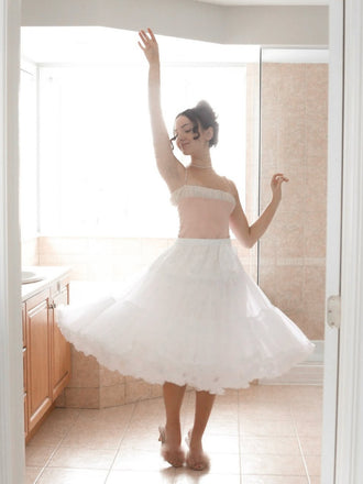 Sottogonna sottogonna con ruches anni '50