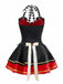 Costume da regina di cuori con paillettes Halloween anni '70