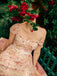 Abito Rosa Anni '50 Floreale con Scollo a Cuore e Fiocco