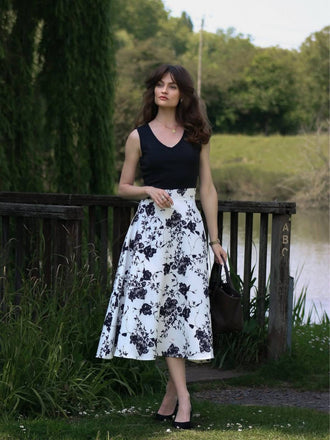 Vestito Swing Floreale anni '50