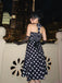 Abito cintura e pois a contrasto anni '50