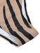 Costumi intero stampa zebra ritagli marrone anni '50