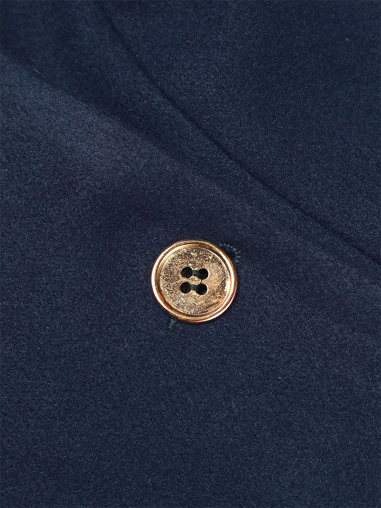 Cappotto con bottoni verde scuro anni '40