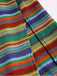 Abito boho a righe con lacci colorate anni '70
