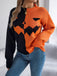 Maglione lavorato a maglia con faccia di zucca anni '40