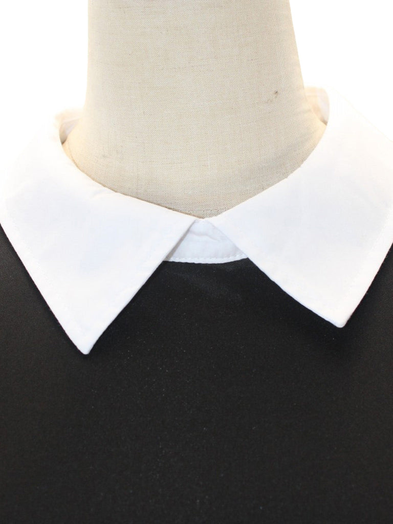 Abito del mercoledì con colletto della camicia nero anni '40