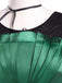 Costume ispirato a Mercoledì Agnes in raso verde anni '50