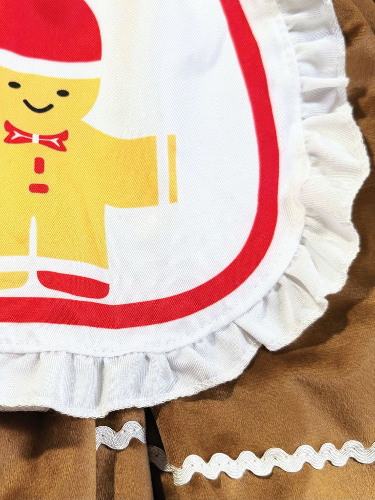 Mini abito e gonna in velluto a pan di zenzero cachi anni '70