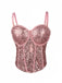 Corsetto punk con paillettes e stecche anni '80