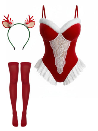 Pigiama natalizio rosso anni '80