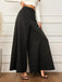 Pantaloni a gamba larga a righe gessato nero anni '40
