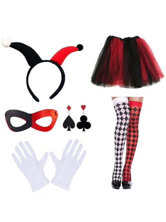 Set di accessori per costumi da clown Halloween