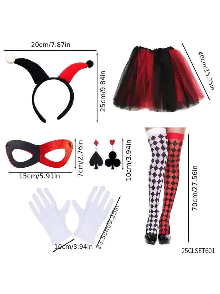 Set di accessori per costumi da clown Halloween