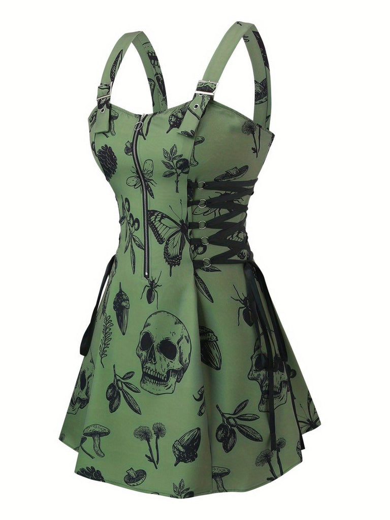 [Taglie forti] Abito floreale a rose steampunk anni '70