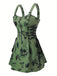 [Taglie forti] Abito floreale a rose steampunk anni '70