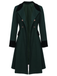 Cappotto con bottoni verde scuro anni '40