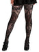 Collant gotico trasparenti con floreale in pizzo Halloween