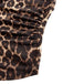 Top anni '80 con scollo all'americana e leopardata