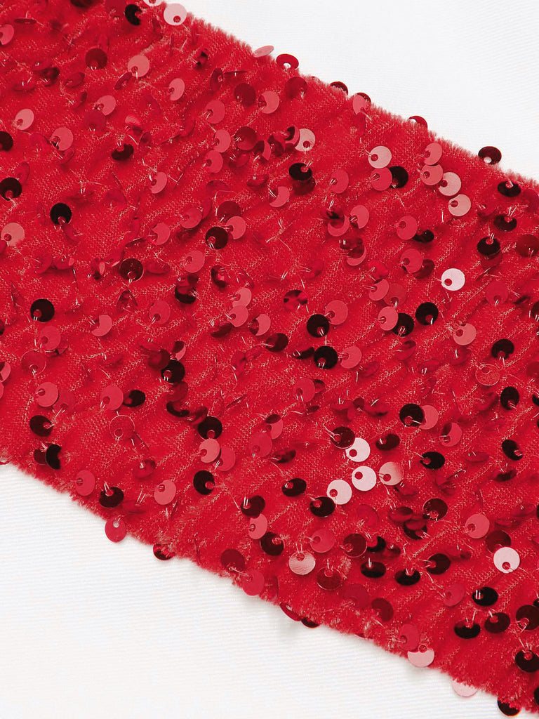 Abito monospalla a forma di bastoncino di zucchero rosa anni '60