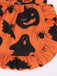 Abito con volant a forma di zucca fantasma Halloween anni '50